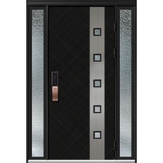 로이단열현관문 L126 TB+DS-G 타탄블랙+다크서스(유리)